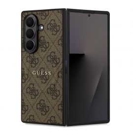 Rudas dėklas Guess PU Leather 4G Colored Ring MagSafe telefonui Samsung Galaxy Z Fold 7