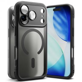 Juodas matinis dėklas Apple Iphone 17 Pro "Ringke Fusion Bold Magnetic Magsafe"