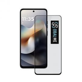 Juodas apsauginis ekrano stikliukas Motorola G56 "OBAL:ME 5D Glass Screen Protector"