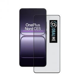 Juodas apsauginis ekrano stikliukas OnePlus Nord CE5 "OBAL:ME 5D Glass Screen Protector"