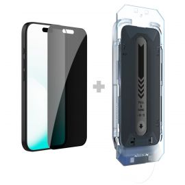 Juodas apsauginis ekrano stikliukas Apple iPhone 17 Pro "Nillkin Tempered Glass 0.25mm Guardian 2.5D"