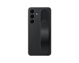 Juodas originalus dėklas EF-GS731CBE Standing Grip Cover telefonui Samsung Galaxy S25 FE
