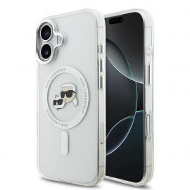 Skaidrus dėklas telefonui Apple Iphone 17 "Karl Lagerfeld IML K&CH Heads Metal Frame MagSafe"