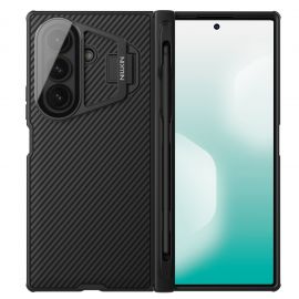 Juodas dėklas Nillkin CamShield Prop Magnetic Pens Slot telefonui Samsung Galaxy Z Fold 7