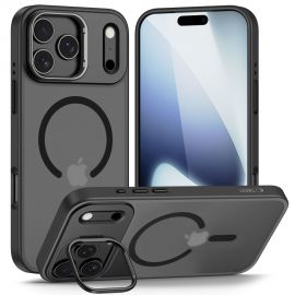 Juodas matinis dėklas Apple Iphone 17 Pro "Tech-Protect Magstand Magsafe"