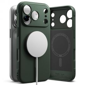 Tamsiai žalias dėklas Apple Iphone 17 Pro "Ringke Onyx Magnetic Magsafe"