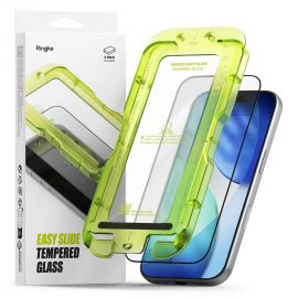 Juodas apsauginis ekrano stikliukas Apple Iphone 17 Pro "Ringke Easy Slide 2-Pack"