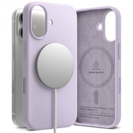 Šviesiai purpurinis dėklas Apple Iphone 17 "Ringke Silicone Magnetic Magsafe"