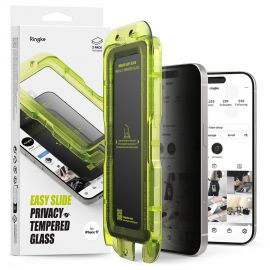 Juodas privatumo apsauginis ekrano stikliukas Apple Iphone 17 "Ringke Easy Slide 2-Pack"