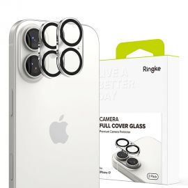 Juodas apsauginis kameros stikliukas Apple Iphone 17 "Ringke Camera Full Cover 2-Pack"