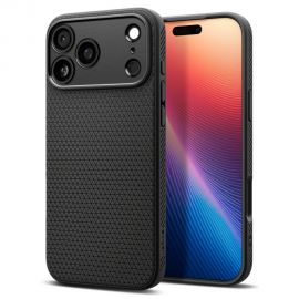 Juodas matinis dėklas Apple Iphone 17 Pro "Spigen Liquid Air"