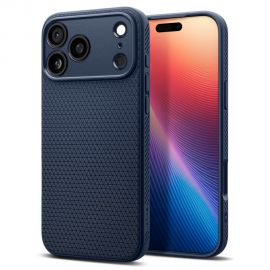 Tamsiai mėlynas dėklas Apple Iphone 17 Pro "Spigen Liquid Air"