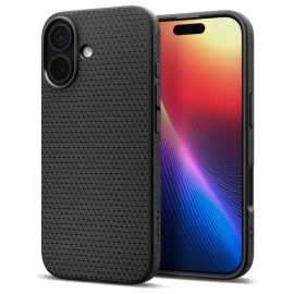 Juodas matinis dėklas Apple Iphone 17 "Spigen Liquid Air"