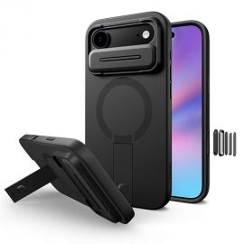 Juodas dėklas Apple Iphone Air "Tech-Protect Kevlar Aura Magsafe"