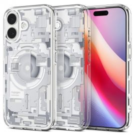 Baltas zero one dėklas Apple Iphone 17 "Spigen Ultra Hybrid Mag Magsafe"