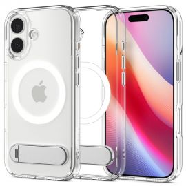 Skaidrus-baltas dėklas Apple Iphone 17 "Spigen Ultra Hybrid S Mag Magsafe"