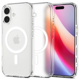 Baltas frost dėklas Apple Iphone 17 "Spigen Ultra Hybrid Mag Magsafe"
