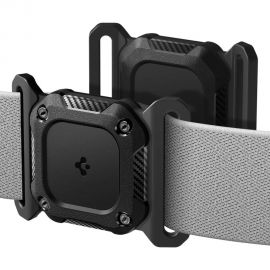 Juodas augintinių antkaklis "SPIGEN TOUGH ARMOR APPLE AIRTAG 1 / 2 PET COLLAR"