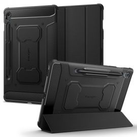 Juodas dėklas Samsung Galaxy Tab S10 Lite  / S9 FE 10.9 X400 / X406B / X510 / X516B "Spigen Rugged Armor"