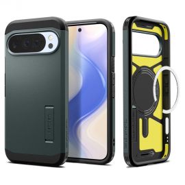 Žalias dėklas Google Pixel 10 Pro XL "Spigen Tough Armor Magsafe"