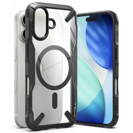 Juodas dėklas Apple Iphone 17 "Ringke Fusion Magnetic Magsafe"