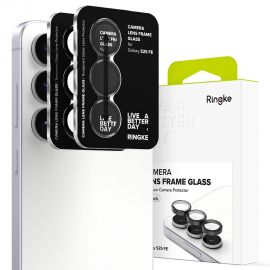 Juodas apsauginis kameros stikliukas Samsung Galaxy S25 FE "Ringke Camera Frame Protector 2-Pack"