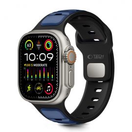 Juoda-mėlyna apyrankė Apple Watch 8 / 9 / 10 / 11 / SE / ULTRA (44 / 45 / 46 / 49 MM) "Tech-Protect Iconband Line"