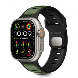 Juoda-žalia apyrankė Apple Watch 8 / 9 / 10 / 11 / SE / ULTRA (44 / 45 / 46 / 49 MM) "Tech-Protect Iconband Line"