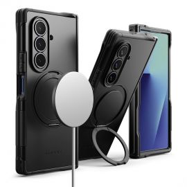 Juodas dėklas Samsung Galaxy Z Fold 7 "Ringke Alles"