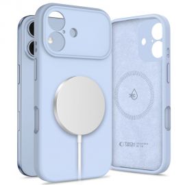 Šviesiai mėlynas dėklas Apple Iphone 17 "Tech-Protect Silicone Magsafe"