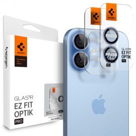 Mėlynas apsauginis stiklas galiniai kamerai Apple Iphone 16 / 16 Plus / 17 Spigen Optik Ez Fit 2-Pack"
