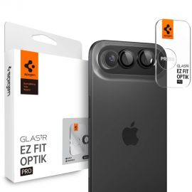 Juodas apsauginis stiklas galiniai kamerai Apple Iphone Air "Spigen Optik" 2vnt