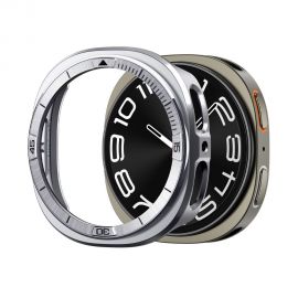 Sidabrinis dėklas Samsung Galaxy Watch 8 (44 MM) "SPIGEN BEZEL TUNE PRO DIVER"