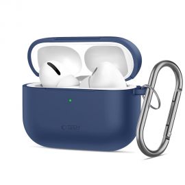 Tamsiai mėlynas dėklas Apple Airpods Pro 3 "Tech-Protect Silicone Hook"