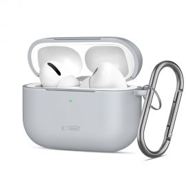 Pilkas dėklas Apple Airpods Pro 3 "Tech-Protect Silicone Hook"