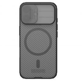 Juodas-skaidrus dėklas Nillkin CamShield PRO Magnetic telefonui Apple iPhone 17