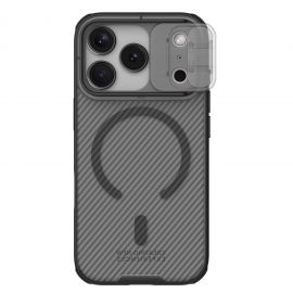 Juodas-skaidrus dėklas Nillkin CamShield PRO Magnetic telefonui Apple iPhone 17 Pro