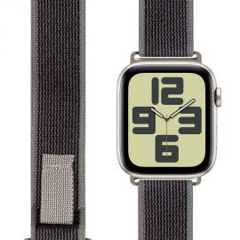 Pilka-žalia apyrankė Apple Watch 42-49mm M-L "OBAL:ME Textile Strap"