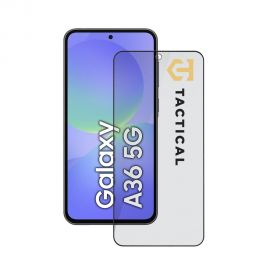 Juodas apsauginis ekrano stikliuklas Samsung Galaxy A36 "Tactical Glass Shield Privacy Stealth 5D"