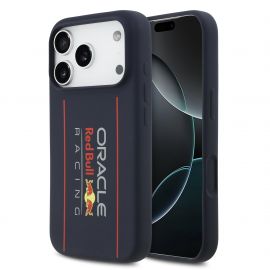 Tamsiai mėlynas dėklas Apple Iphone 17 Pro Max "Red Bull Silicone Vertical Logo MagSafe"