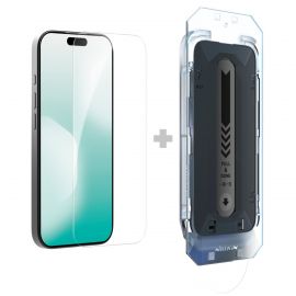 Apsauginis ekrano stikliukas su aplikatoriumi telefonui Apple iPhone 17 Pro "Nillkin Tempered Glass 0.2mm H+ PRO 2.5D Anti-reflective"