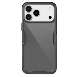 Skaidrus-juodas dėklas Nillkin Nature TPU PRO telefonui Apple iPhone 17 Pro Max