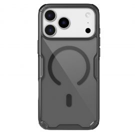 Skaidrus-juodas dėklas Nillkin Nature TPU PRO Magnetic telefonui Apple iPhone 17 Pro Max