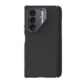 Juodas dėklas Nillkin CarboProp Aramid Magnetic Pen Slot telefonui Samsung Galaxy Z Fold 7
