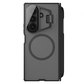 Juodas-skaidrus dėklas Nillkin CamShield Prop Magnetic Pens Slot telefonui Samsung Galaxy Z Fold 7