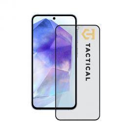 Juodas apsauginis ekrano stikliuklas Samsung Galaxy A55 5G "Tactical Glass Shield Privacy Stealth 5D"
