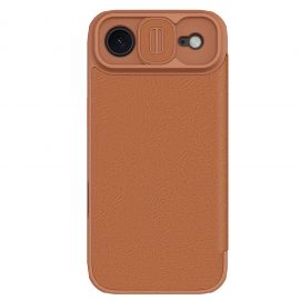 Rudas atverčiamas dėklas Apple iPhone Air "Nillkin Qin Pro Book"
