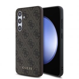 Rudas originalus dėklas Guess 4G telefonui Samsung Galaxy S24 FE