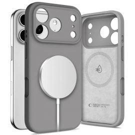 Tamsiai pilkas dėklas Apple Iphone 17 Pro Max "Tech-Protect Silicone Magsafe"