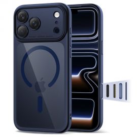 Skaidrus-tamsiai mėlynas dėklas Apple Iphone 17 Pro "Tech-Protect Magpeak Magsafe CC"